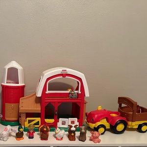 Vintage little people farm set